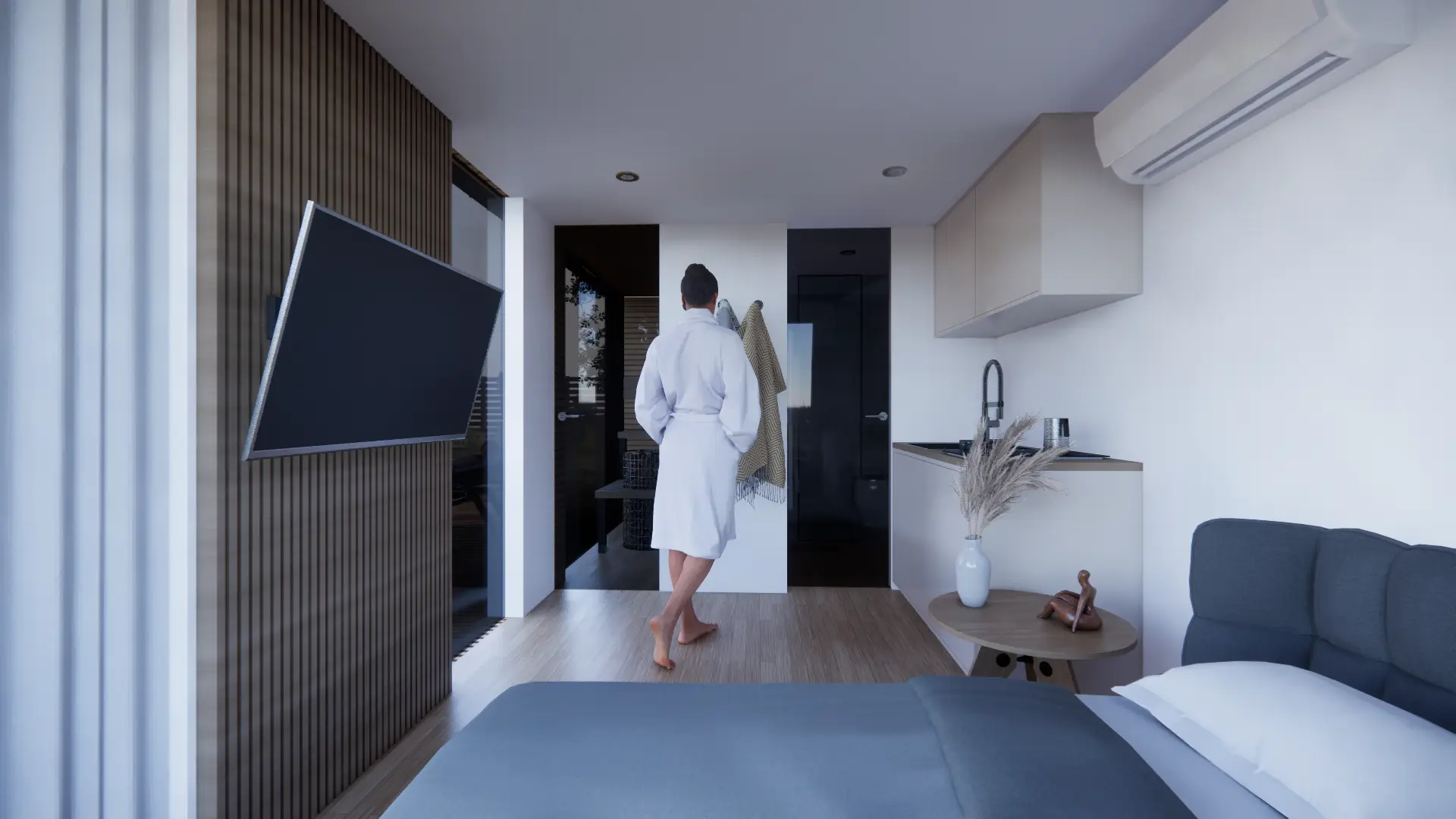 Zero-black-premium-glamping-hiška-rendera-bivalni-prostor