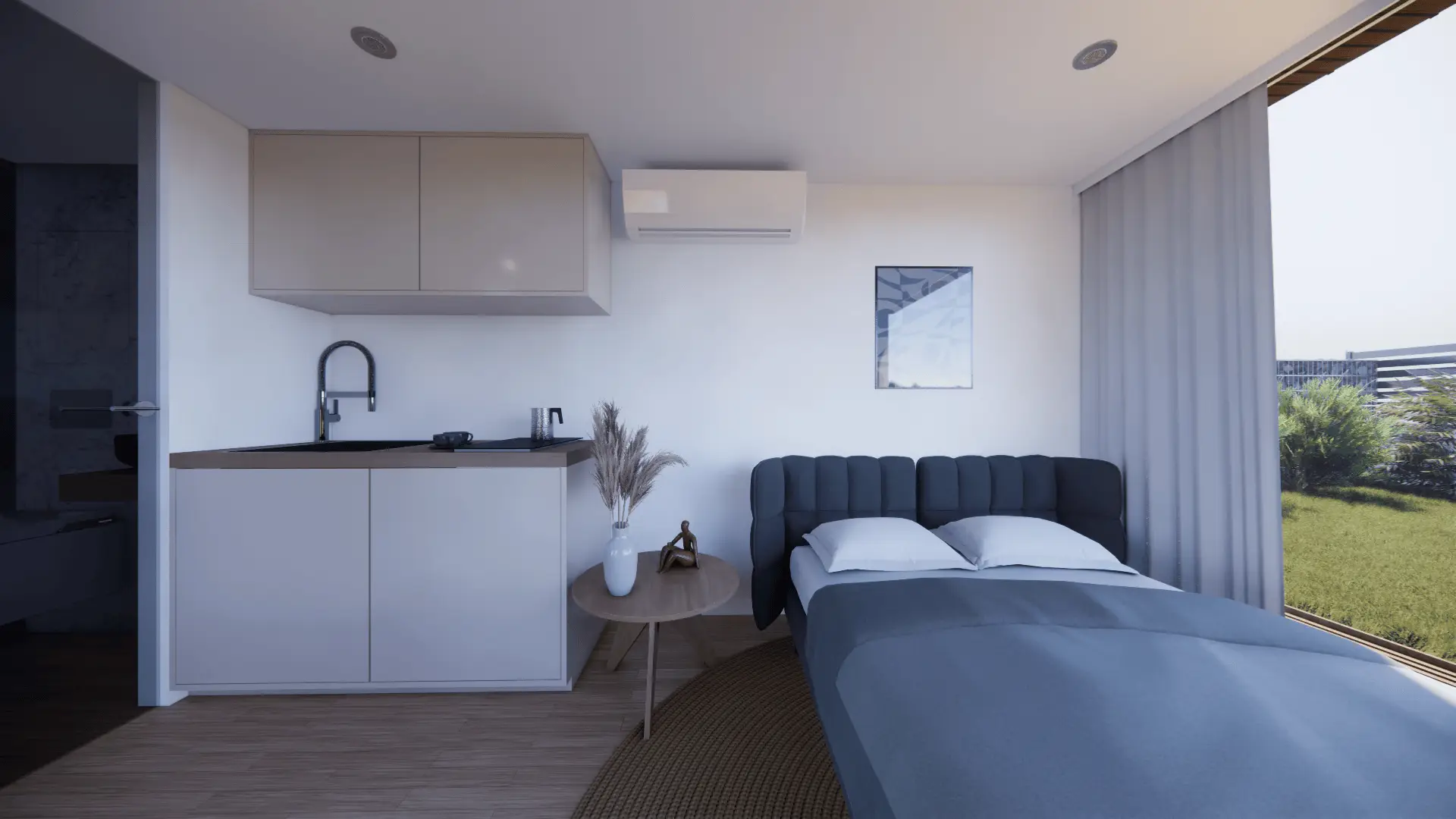 Zero-black-premium-glamping-hiška-rendera-bivalni-del